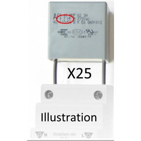 Filtre 4.7 µF x 25 Gigahertz Solutions pour interrupteurs automatiques de champ