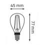 Ampoule LED E14 3 W "Pure Z Filament" Bio Licht