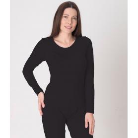 Tee-shirt de protection anti-ondes Leblok à manches longues pour femme | Noir