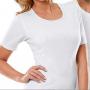 Tee-shirt de protection anti-ondes Antiwave pour femme manches courtes | Blanc