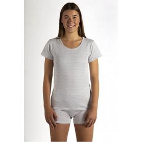 Tee-shirt anti-ondes Wavesafe pour femme coton bio manches courtes  | Blanc