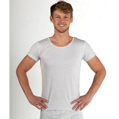 Tee-shirt anti-ondes Wavesafe pour homme coton bio manches courtes | Blanc