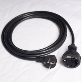 Rallonge blindée Biologa Danell 3 mètres 1.5 mm² | Noir