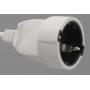 Rallonge blindée Biologa Danell 5 mètres 1.5 mm² | Blanc