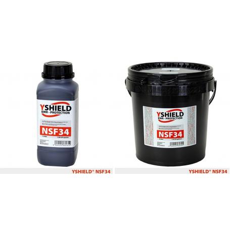 Peinture de protection anti-ondes YShield NSF34 - Basses fréquences | Bidon de 1 et 5 litres
