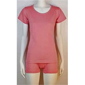 Tee-shirt anti-ondes Wavesafe pour femme coton bio encolure ronde manches courtes - rose