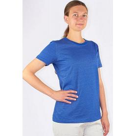 Tee-shirt de protection anti-ondes Wavesafe pour femme coton bio ras du cou manches courtes | Bleu roi