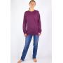 Sweat-shirt de protection anti-ondes WaveSafe pour femme coton bio | Bordeaux