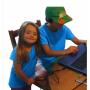 Tee-shirt anti-ondes Leblok mixte pour enfants - bleu