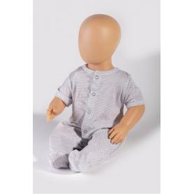 Pyjama bébé anti-ondes Wavesafe à manches courtes, coton bio | Blanc