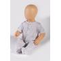 Pyjama bébé anti-ondes Wavesafe à manches courtes, coton bio | Blanc