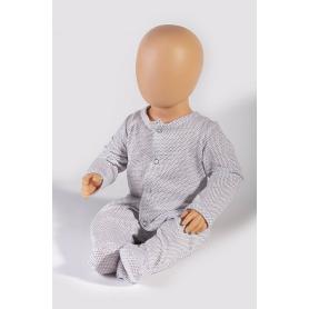 Pyjama anti-ondes Wavesafe à manches longues, coton bio | Blanc