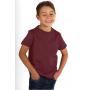 Tee-shirt anti-ondes Wavesafe mixte pour enfant en coton bio manches courtes - bordeaux
