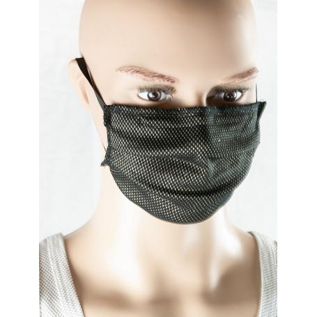 Masque anti-ondes Biologa Danell en tissu New Antiwave avec pince-nez | Noir