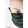 Masque anti-ondes Biologa Danell en tissu New Antiwave avec pince-nez | Noir