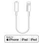 Adaptateur Lightning (iPhone 7, 8 , X, XR, Xs, 11, 12, 13, 14) vers jack 3,5 mm