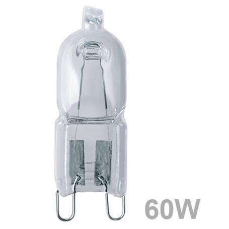 Ampoule halogène avec culot G9, 60W, 230V