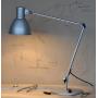 Pied pour lampe de bureau blindée Biologa Danell | "Architecte" alu mat