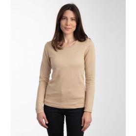 Tee-shirt de protection anti-ondes Leblok à manches longues pour femme | Beige