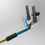 Câble blindé + prise Biologa Danell 3 mètres, 0.75 mm², prêt à monter | Noir