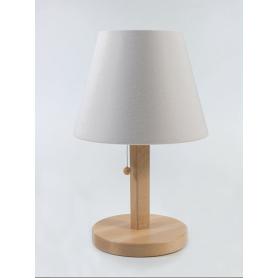 Lampe de chevet blindée Biologa Danell Coton nature | avec fiche de branchement suisse