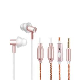 Oreillette anti-ondes stéthoscopique Comsana avec écouteurs nervurés | Connectique jack 3.5 - 2 coloris
