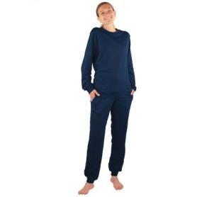 Tenue de loisirs anti-ondes WaveSafe pour femme coton bio | Marine