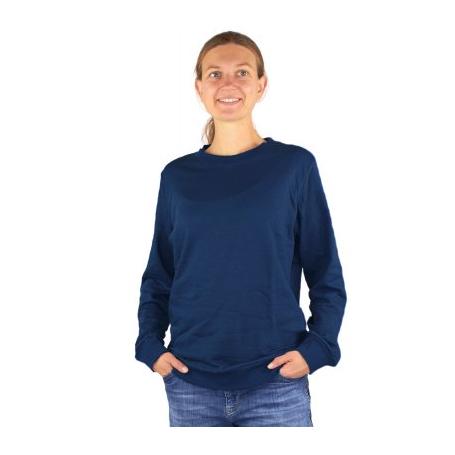 Sweat-shirt de protection anti-ondes WaveSafe pour femme coton bio | Marine
