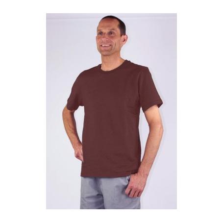 Tee-shirt de protection anti-ondes Wavesafe pour homme coton bio ras du cou manches courtes | Bordeaux