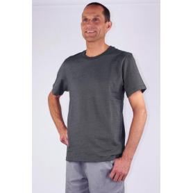 Tee-shirt de protection anti-ondes Wavesafe pour homme coton bio ras du cou manches courtes | Gris