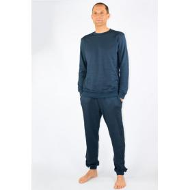 Tenue de loisirs anti-ondes WaveSafe pour homme coton bio | Marine