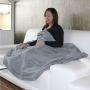 Couverture plaid anti-ondes TDG YShield  en tissu Steel-Gray