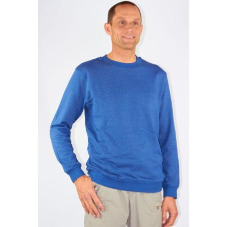 Sweat-shirt de protection anti-ondes WaveSafe pour homme coton bio | Bleu roi