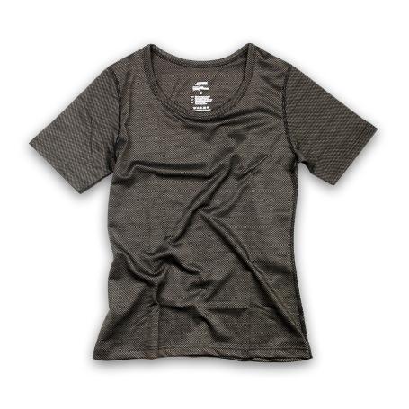 Tee-shirt de protection anti-ondes Antiwave pour femme manches courtes | Noir