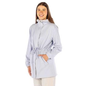 Veste anti-ondes à capuche Wavesafe doublée High Safe pour femme | Bleu ciel