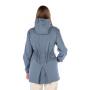 Veste anti-ondes à capuche Wavesafe doublée High Safe pour femme | Stone blue