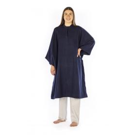 Poncho anti-ondes Wavesafe flanelle coton bio doublé tissu Swiss Shield Ultima | sans capuche