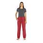 Pantalon anti-ondes Wavesafe en satin de coton bio doublé tissu Swiss Shield Ultima | Cerise