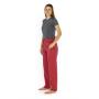 Pantalon anti-ondes Wavesafe en satin de coton bio doublé tissu Swiss Shield Ultima | Cerise