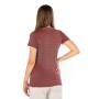 Tee-shirt de protection anti-ondes Wavesafe pour femme coton bio ras du cou manches courtes | Bordeaux