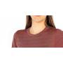 Tee-shirt de protection anti-ondes Wavesafe pour femme coton bio ras du cou manches courtes | Bordeaux