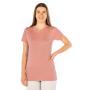 Tee-shirt de protection anti-ondes Wavesafe pour femme coton bio ras du cou manches courtes | Rose