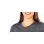 Tee-shirt de protection anti-ondes Wavesafe pour femme coton bio ras du cou manches courtes | Marine