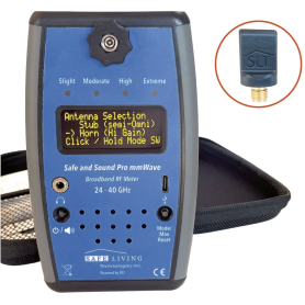 Mesureur d'ondes électromagnétiques millimétriques Safe and Sound PRO mmWave avec antenne Stub | 20 - 40 GHz