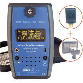 Mesureur d'ondes électromagnétiques millimétriques Safe and Sound PRO mmWave avec antennes Stub + Horn | 20 - 40 GHz