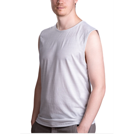 Débardeur de protection anti-ondes Shield pour homme en tissu New Antiwave | Blanc