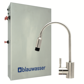 Osmoseur sous évier sans réservoir Rowa Blauwasser mono| Avec robinet 1 voie en acier inoxydable + post-filtre stérile