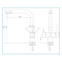 Robinet mitigeur 3 voies Gliano BR302 | 2 finitions