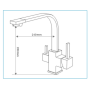 Robinet mitigeur 3 voies Gliano BR305 | 3 finitions