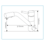 Robinet mitigeur 3 voies Gliano BR307 | 3 finitions